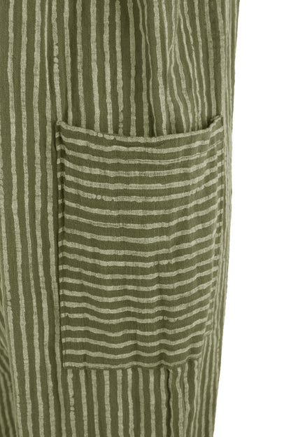 Stripes Cotton Dungaree