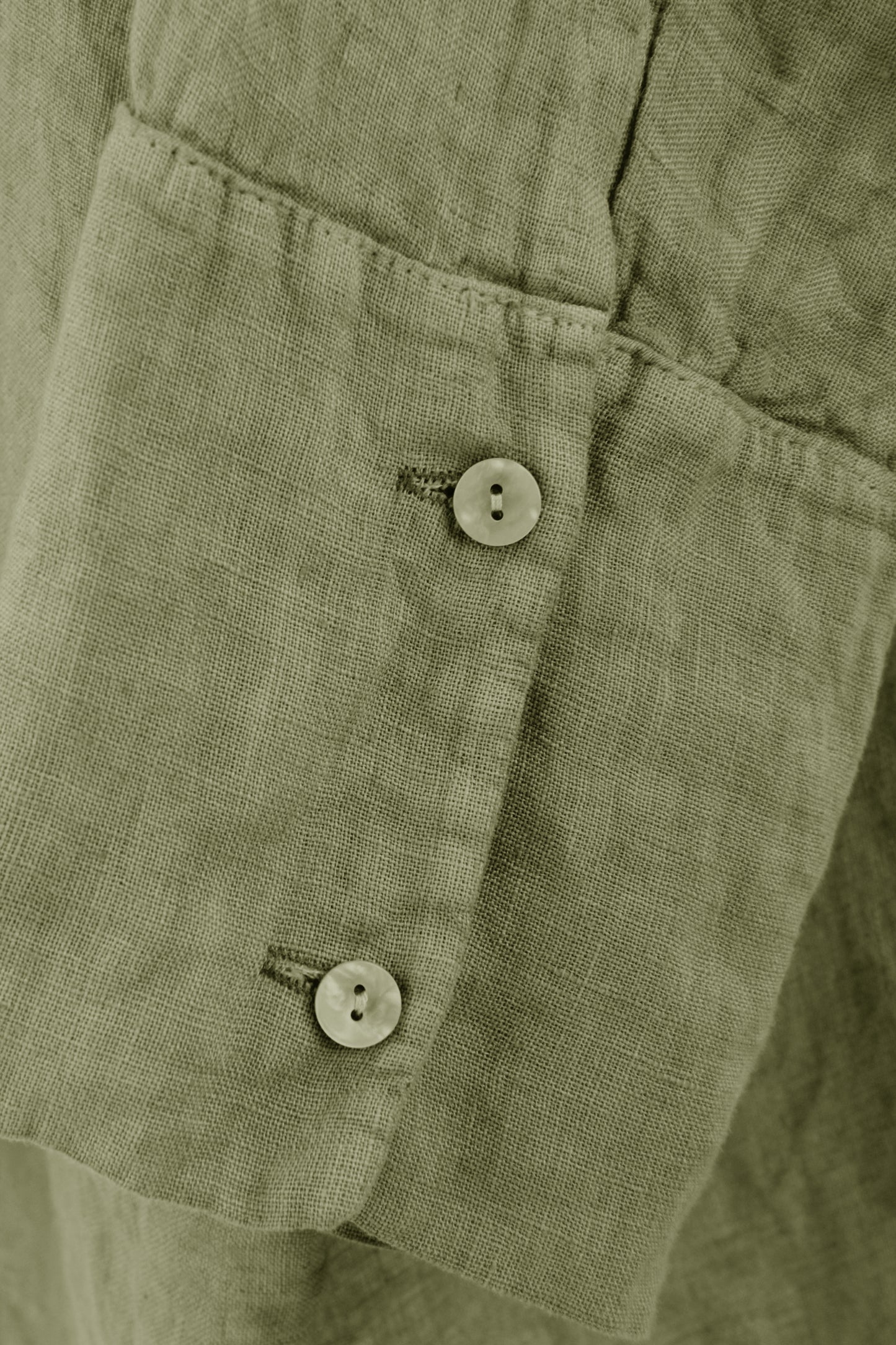 Collar V Neck Linen Top
