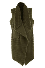 Load image into Gallery viewer, Reversible Faux Fur Suede Gilet
