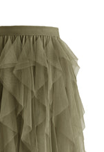 Load image into Gallery viewer, Ruffle Tulle Midi Skirt
