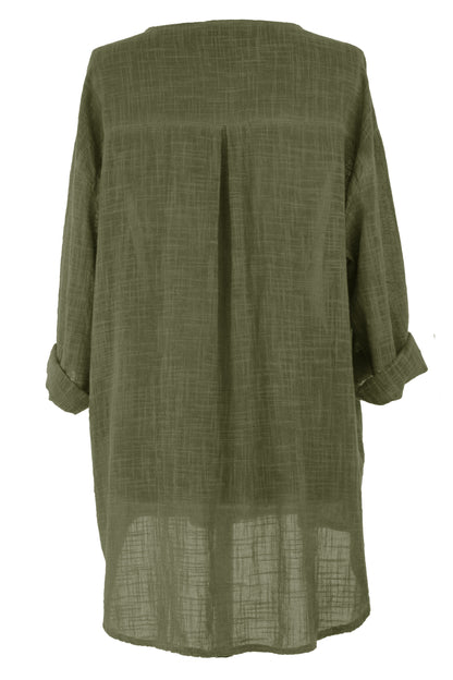 Button Detail Cotton Top