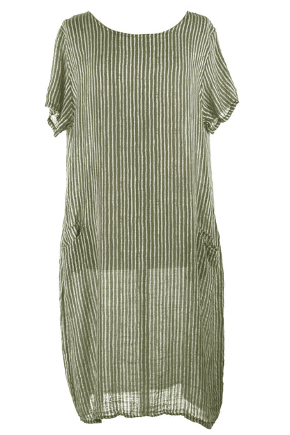 2 Pocket Stripe Dress