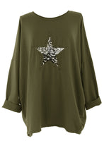 Load image into Gallery viewer, Sequin Star Sweatshirt
