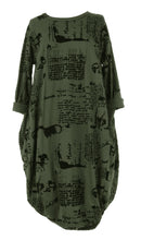 Load image into Gallery viewer, Flocking Script Midi Dress
