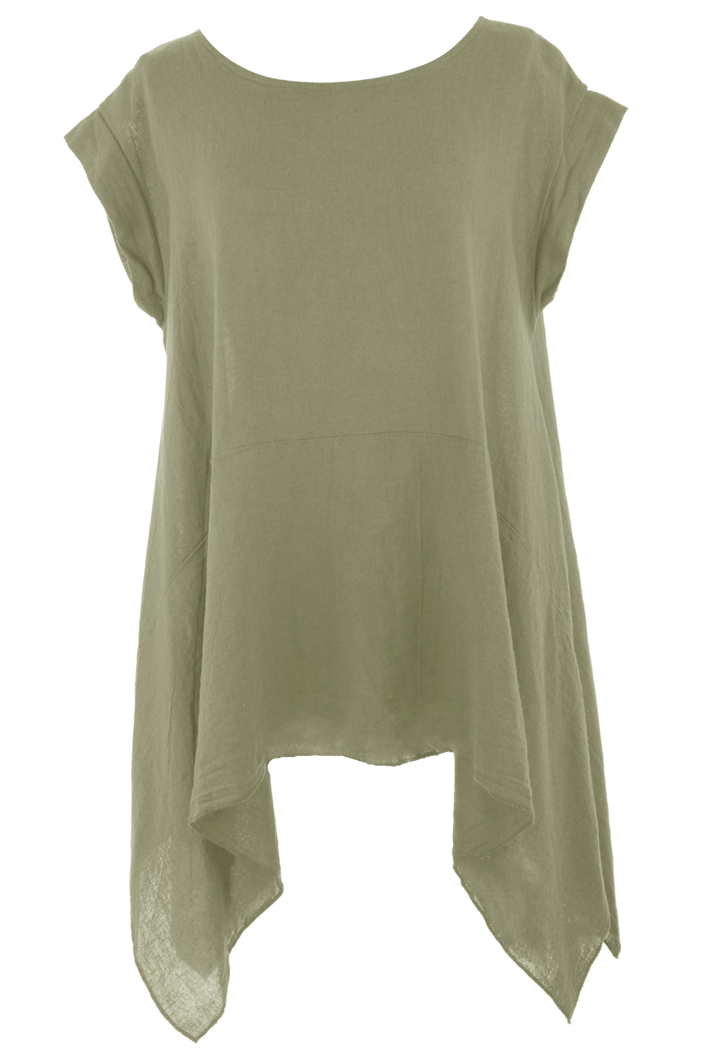Hanky Hem Linen Top