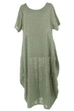 Load image into Gallery viewer, Stripe 2 Pocket Tulip Midi
