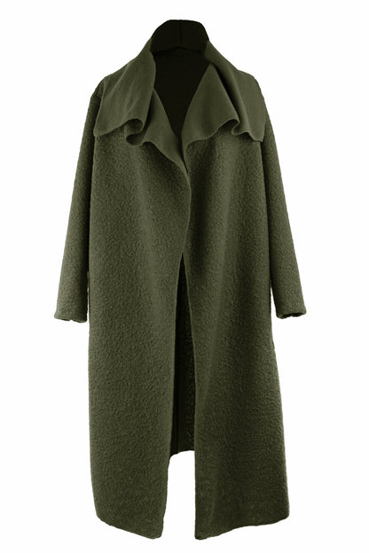 Plain Boucle Coat