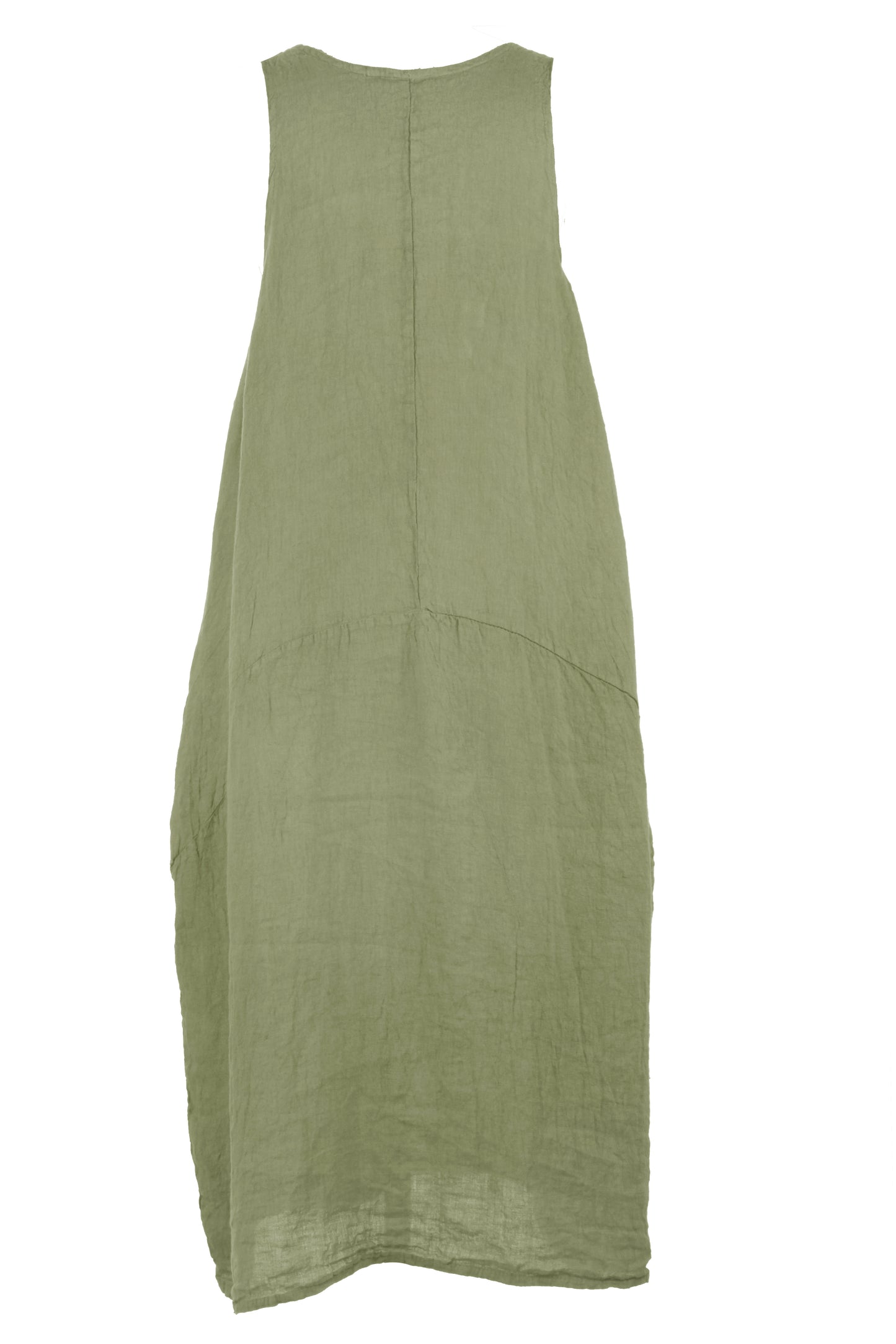 Sleeveless Pocket Linen Dress