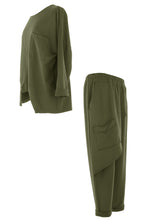 Load image into Gallery viewer, Zip Detail Sweatshirt Jogger Set
