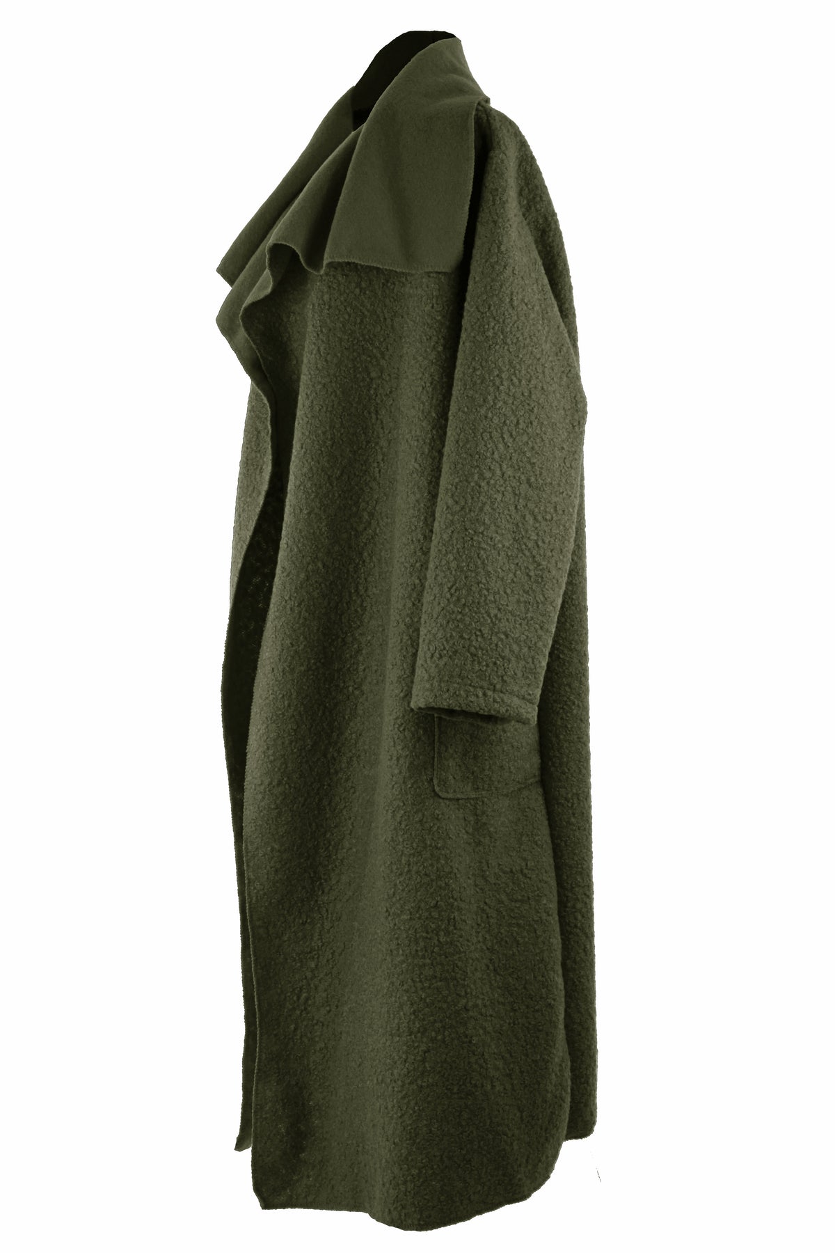 Plain Boucle Coat