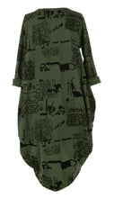 Load image into Gallery viewer, Flocking Script Midi Dress
