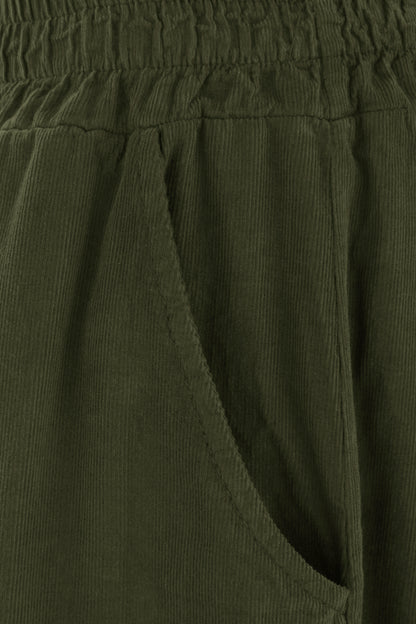 Wide Leg Corduroy Trouser