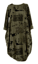 Load image into Gallery viewer, Flocking Script Midi Dress
