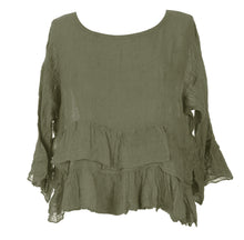 Load image into Gallery viewer, Frill Hem Crop Top
