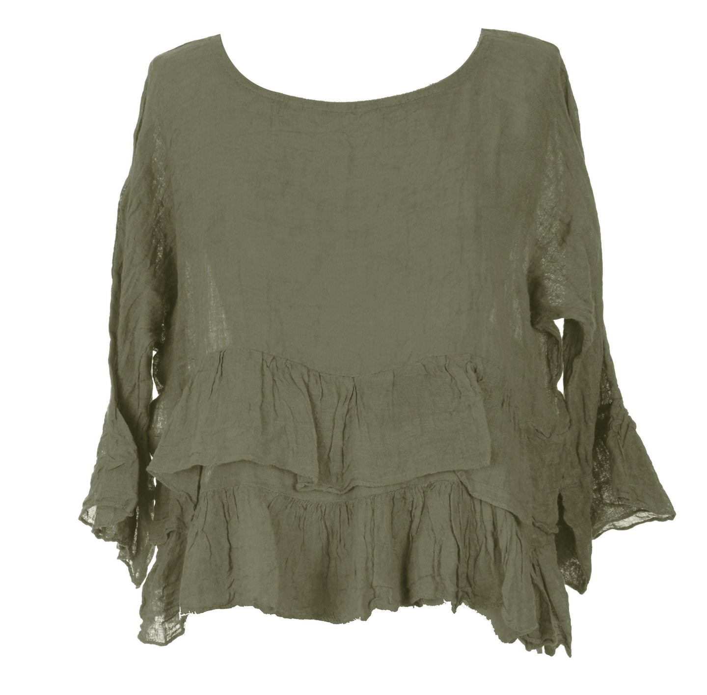 Frill Hem Crop Top
