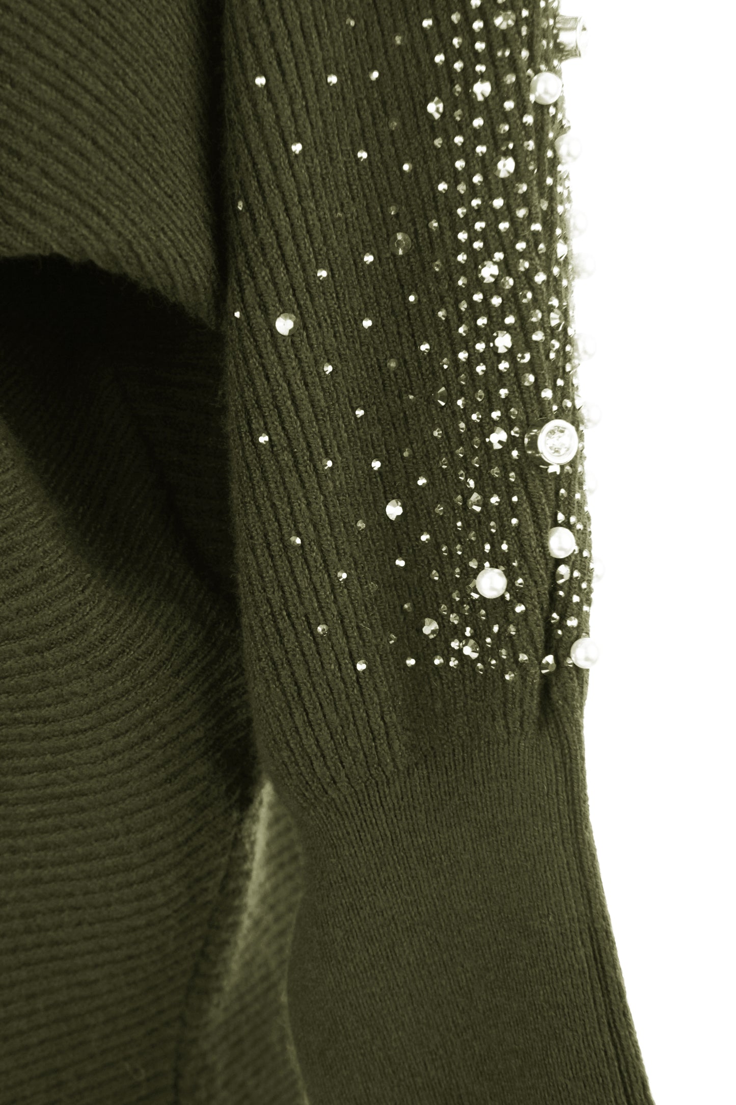 Pearl Diamante Sleeve Jumper
