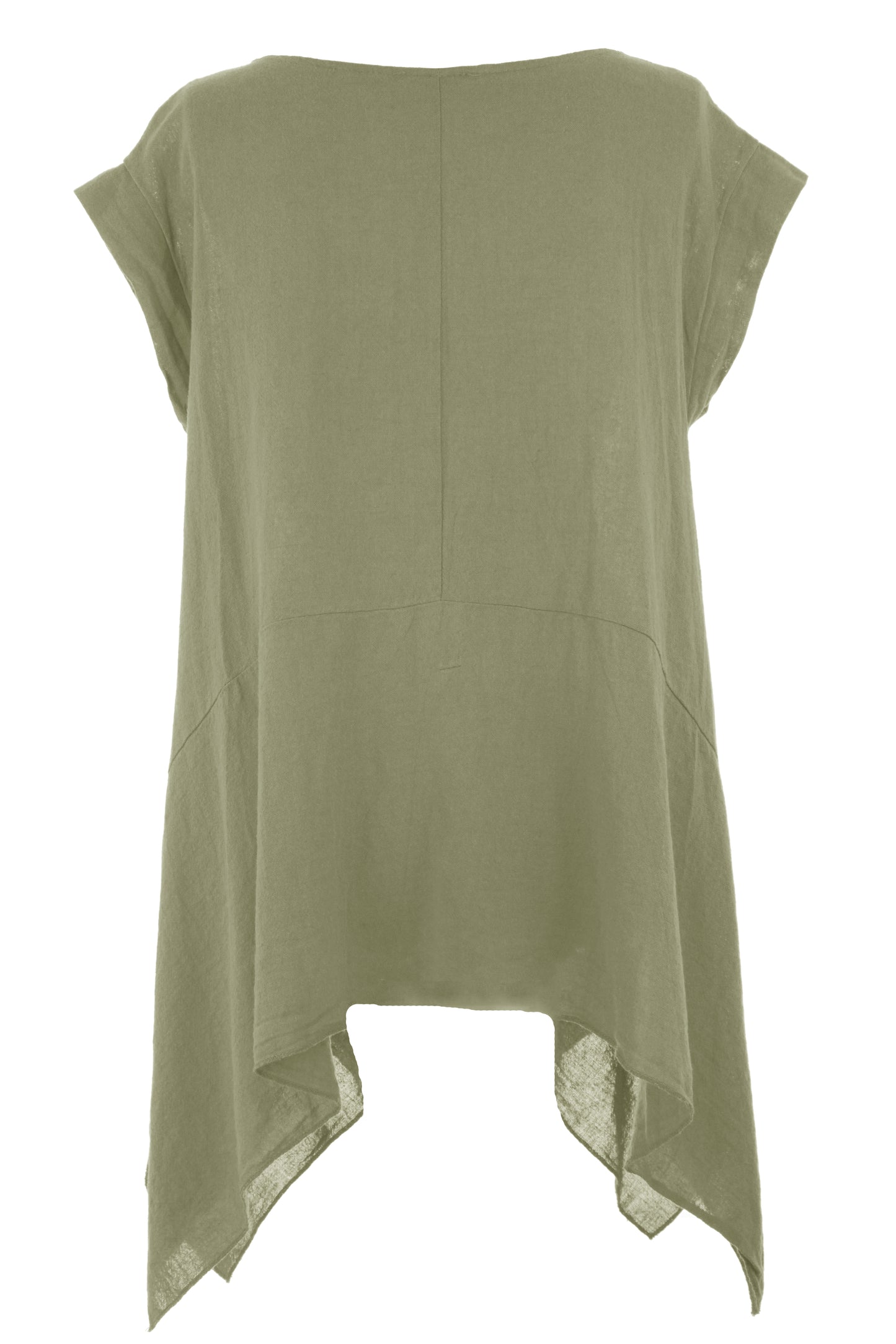 Hanky Hem Linen Top