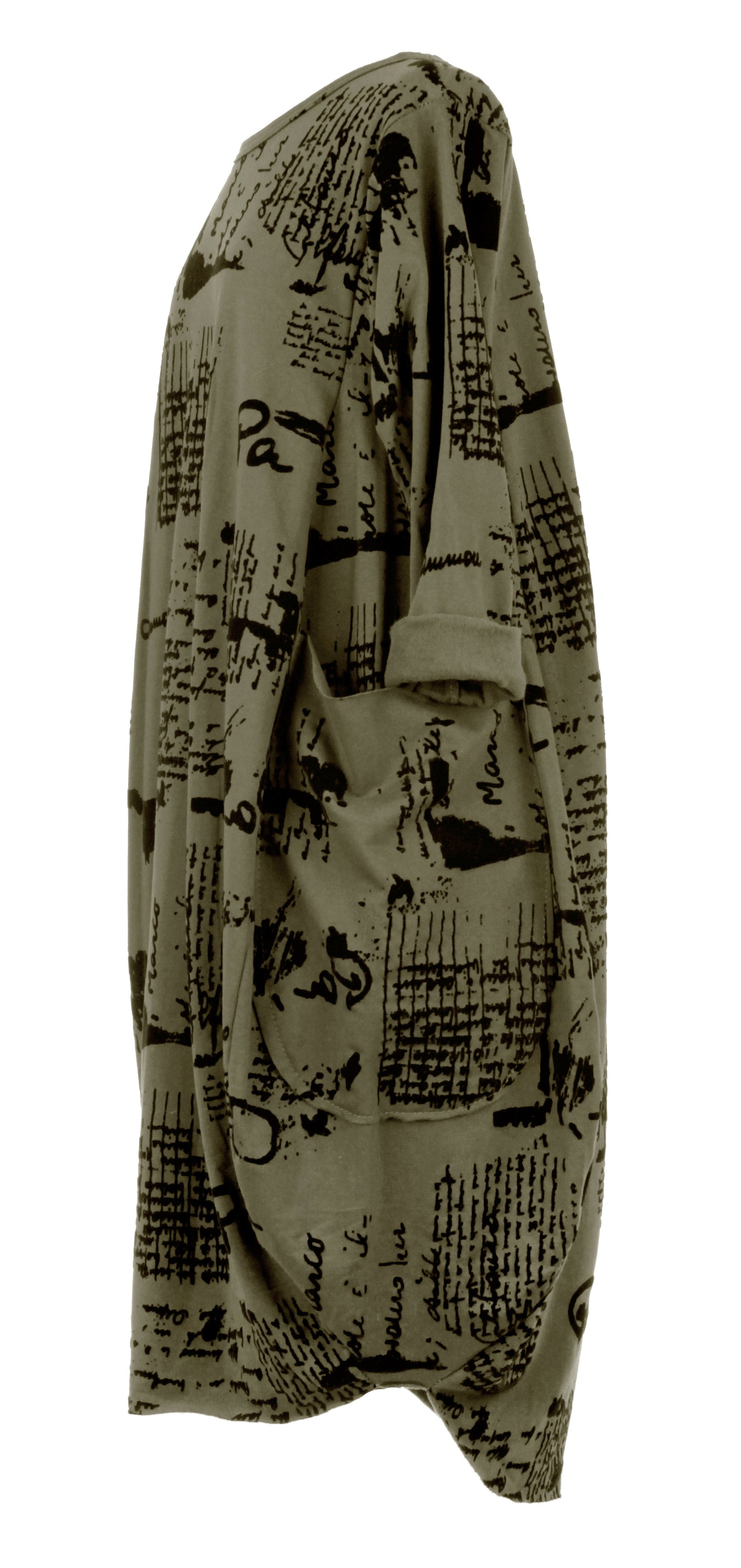 Flocking Script Midi Dress