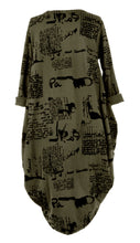 Load image into Gallery viewer, Flocking Script Midi Dress
