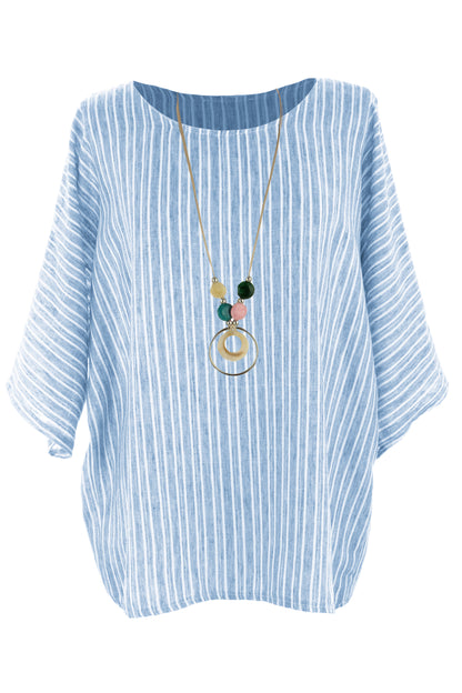 Stripe Necklace Top