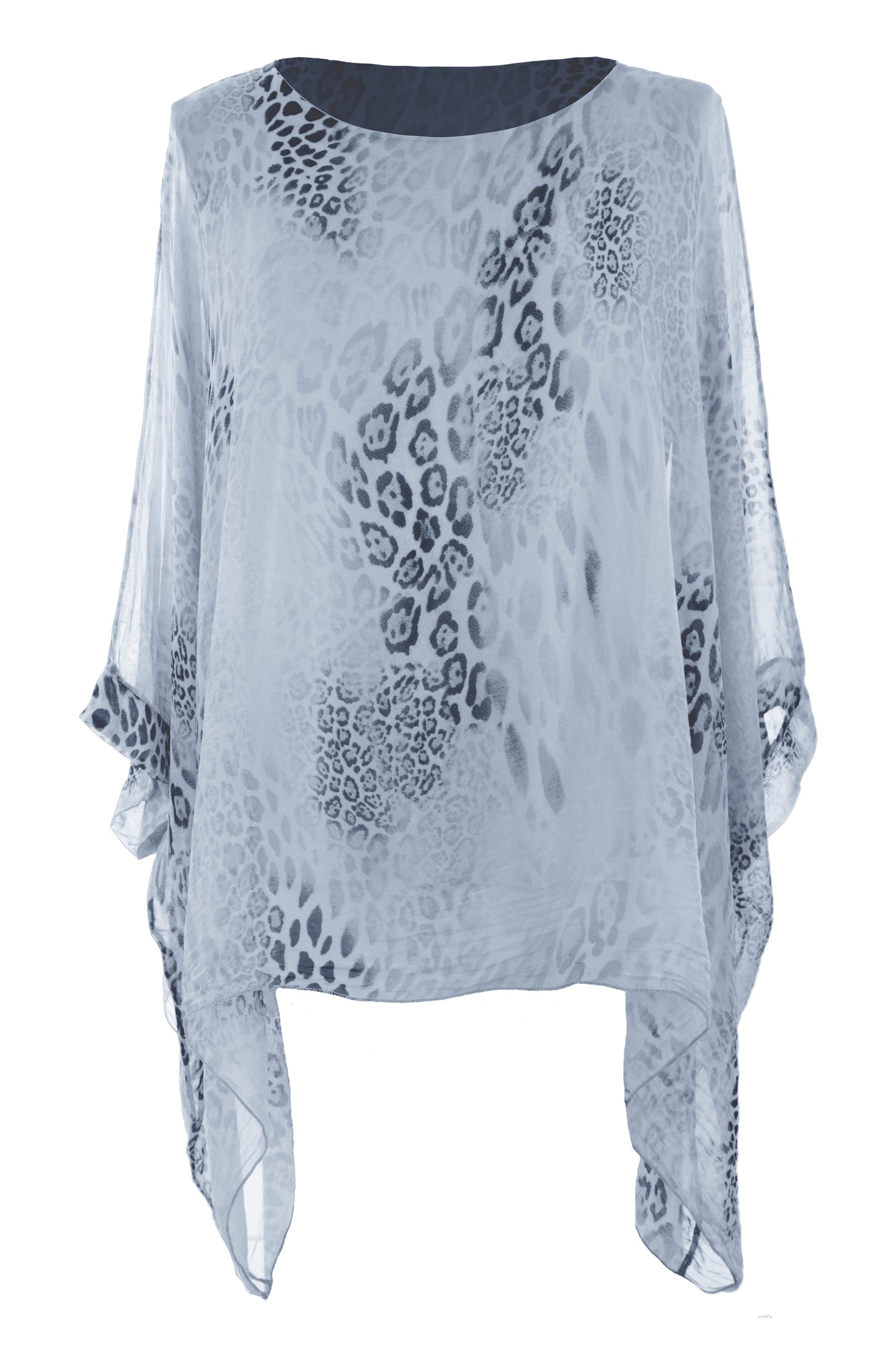 Leopard Print Silk Blouse