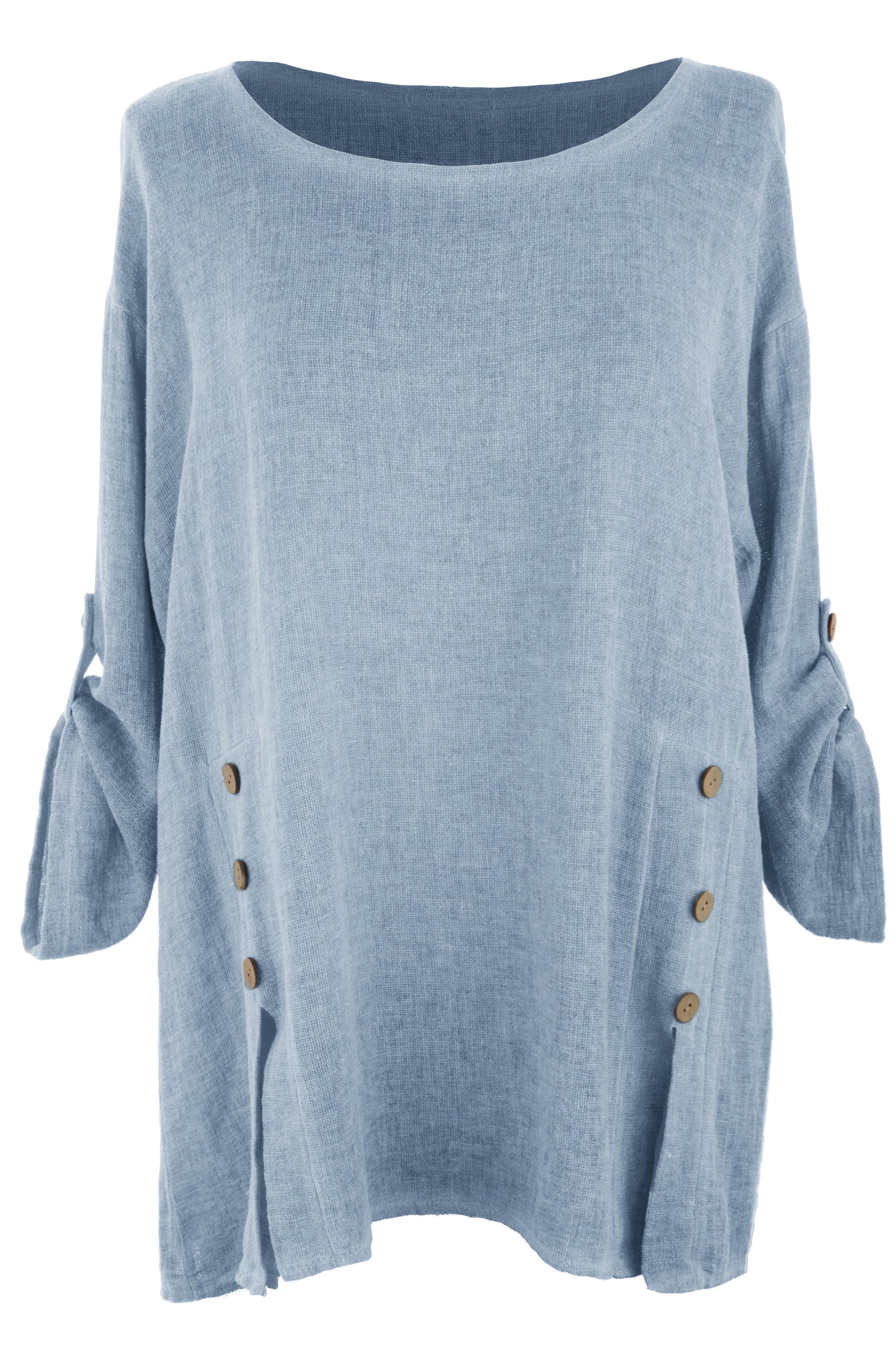 Cutout Button Detail Teabag Top