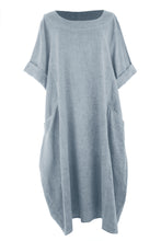 Load image into Gallery viewer, 2 Pocket Washed Linen Dress
