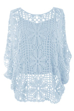 Load image into Gallery viewer, Flower Pattern Crochet Top with Vest
