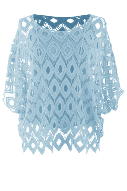 Diamond Crochet Top with Vest