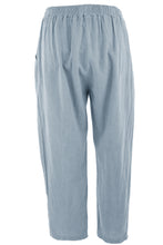 Load image into Gallery viewer, Button Detail Cropped Linen Trouser
