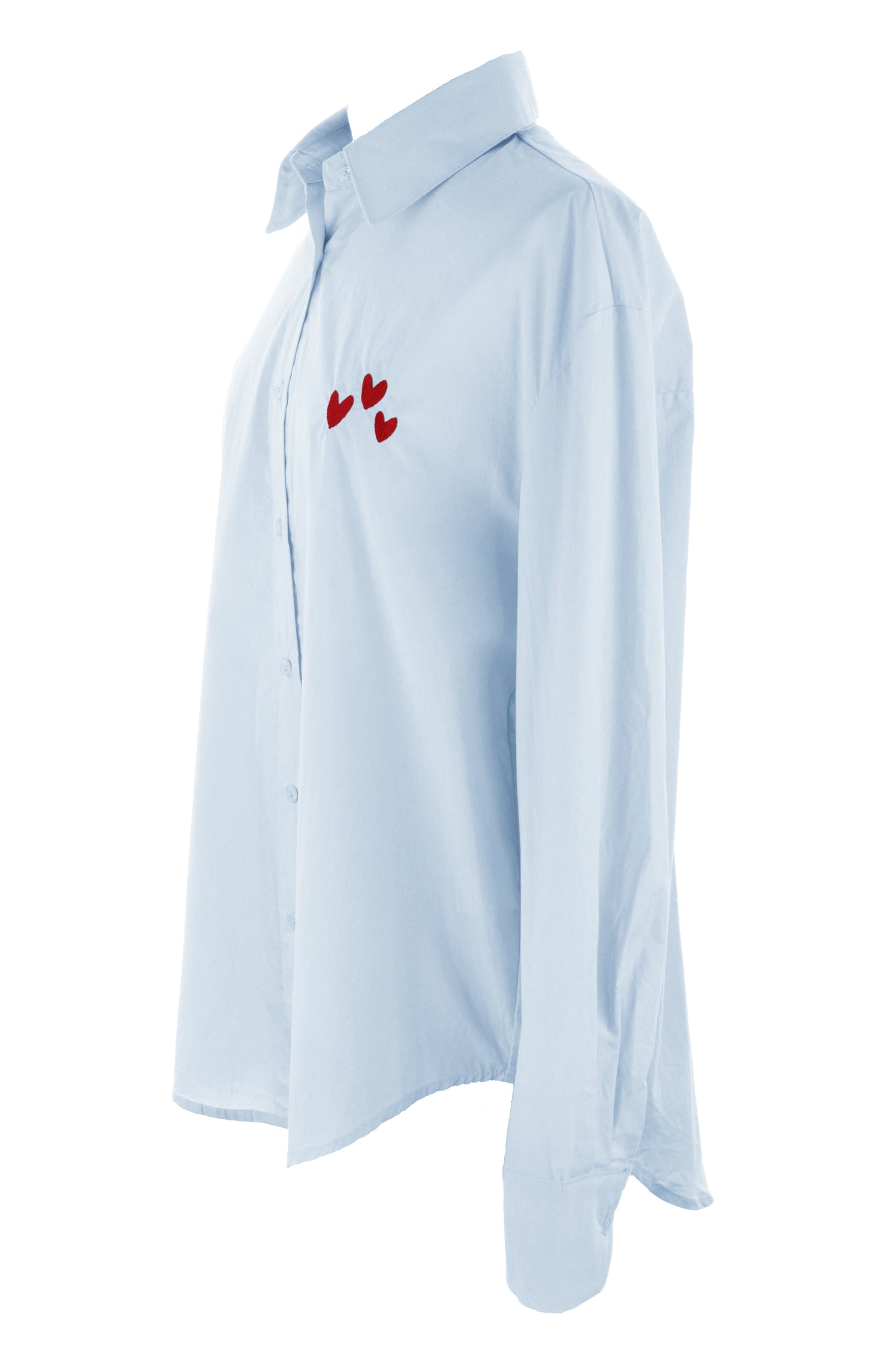 Heart Embroidery Shirt