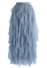 Load image into Gallery viewer, Ruffle Tulle Midi Skirt

