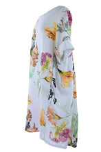 Load image into Gallery viewer, Floral Print Pleat Back Linen Dress
