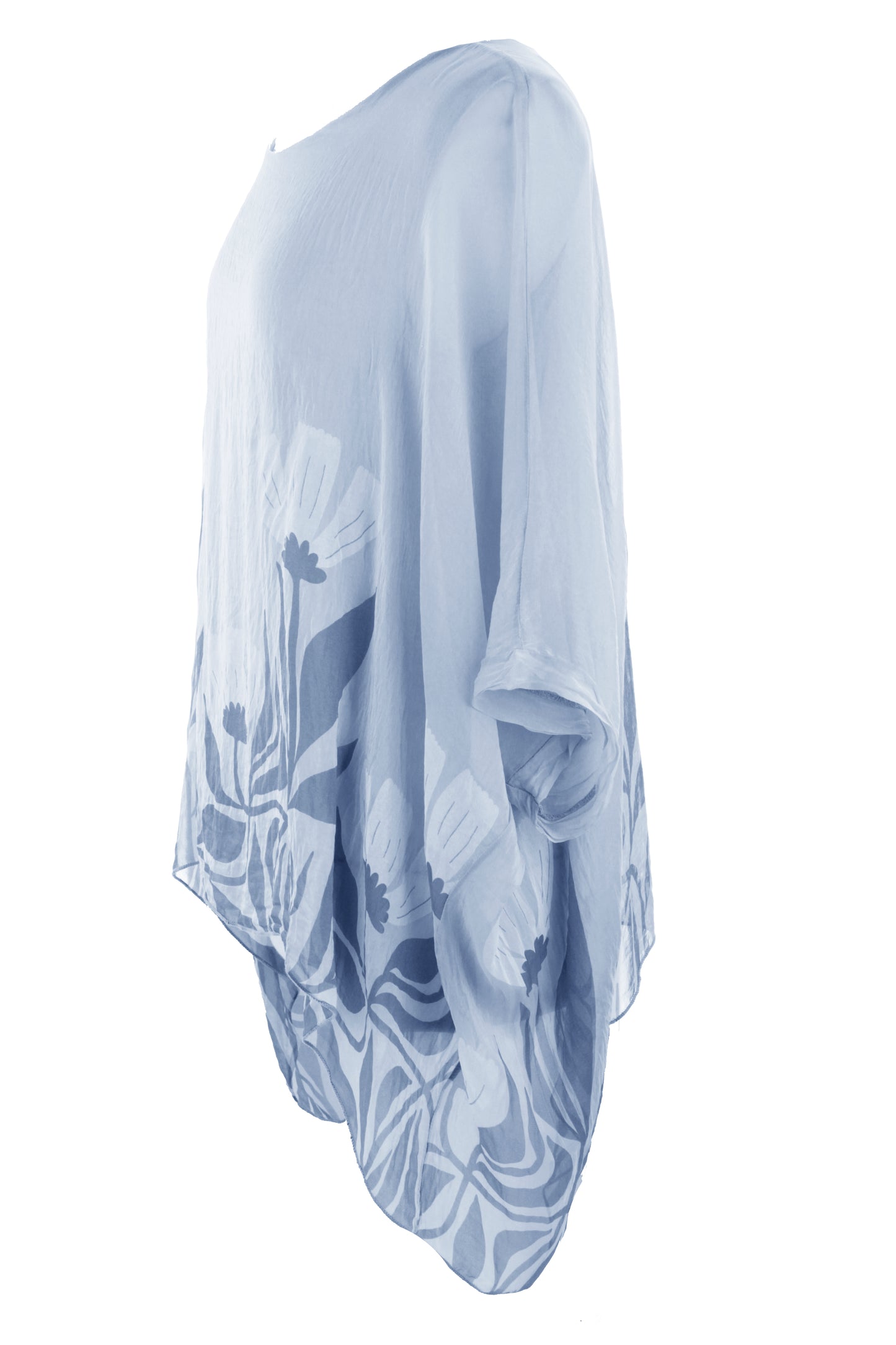 Floral Print Silk Blouse