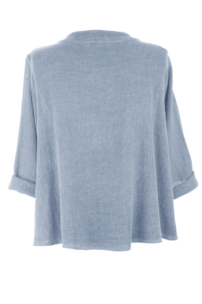 Drape Detail Teabag Shirt