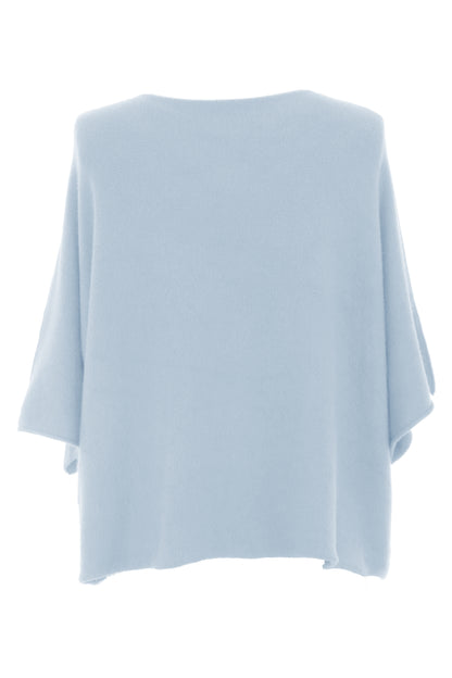 Batwing Short Sleeve Soft Knit Jumper