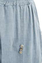 Load image into Gallery viewer, Button Detail Cropped Linen Trouser
