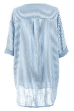 Load image into Gallery viewer, Stripe Button Detail Top
