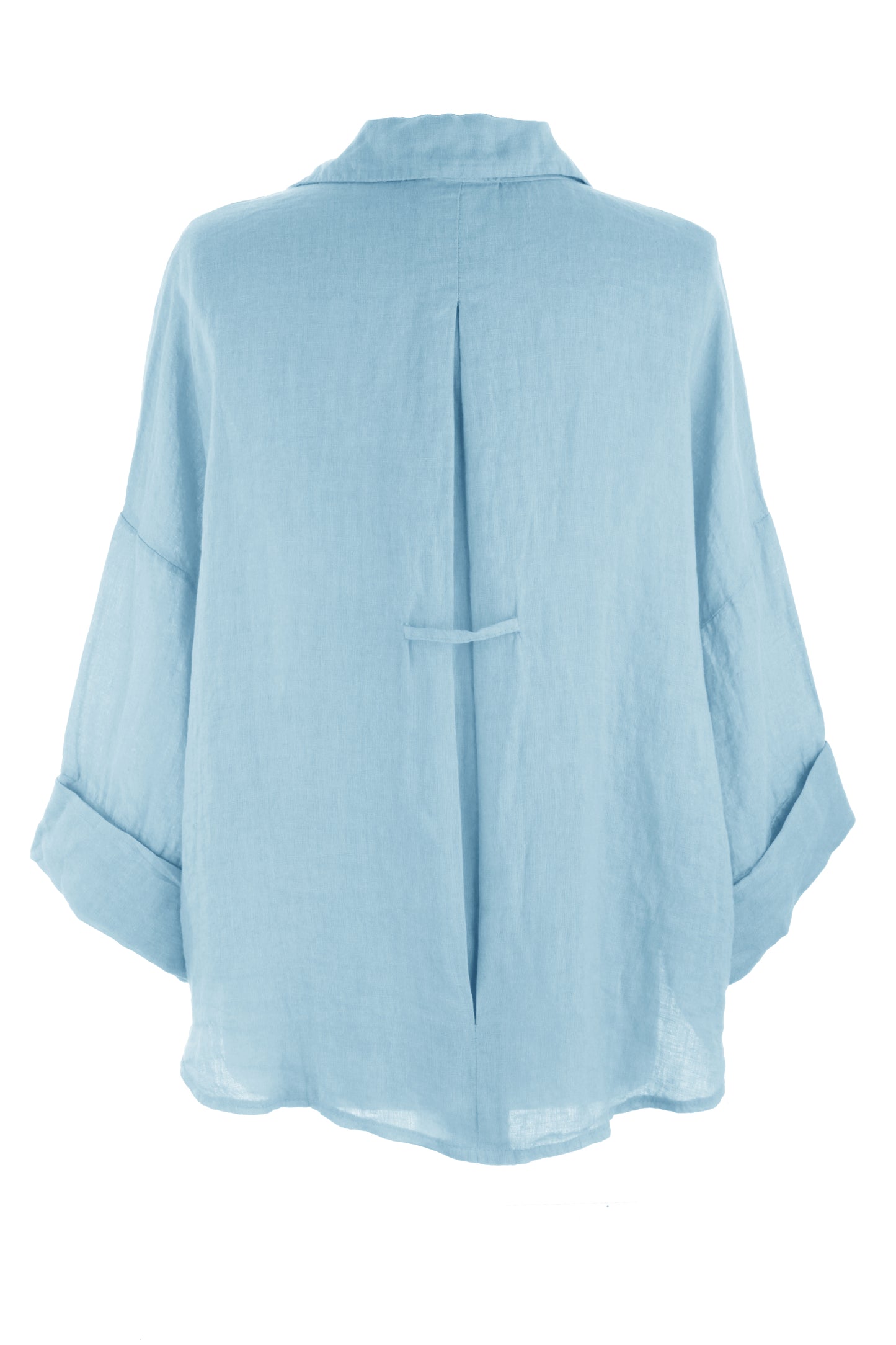 Collar V Neck Linen Shirt