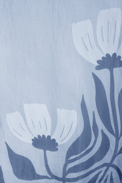 Floral Print Silk Blouse