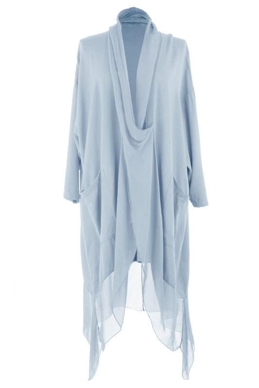 Crossover Silk Panel Tunic