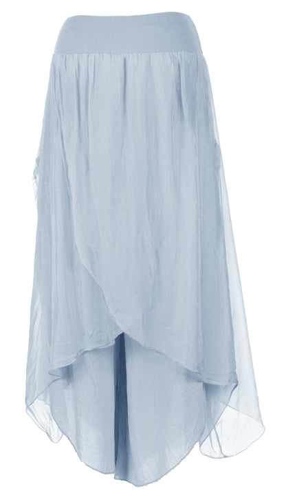 Flap Overlay Silk Trouser