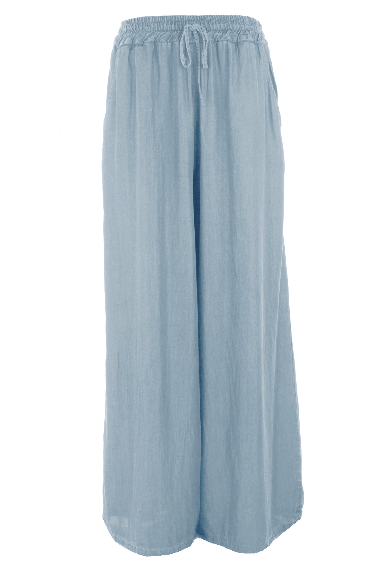 Wide Leg Denim Trouser