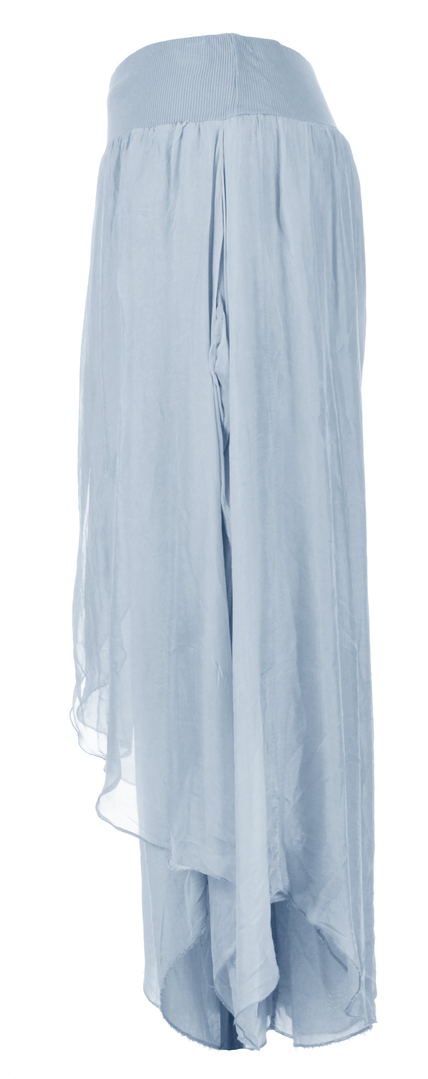 Flap Overlay Silk Trouser
