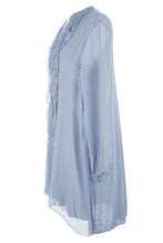 Load image into Gallery viewer, Frill Tassel Silk Blouse
