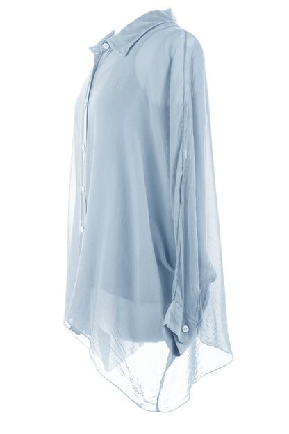 2 Piece Silk Shirt with Vest