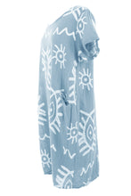 Load image into Gallery viewer, 2 Pocket Abstract Print Dress

