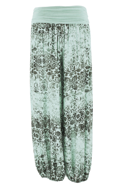 Floral Print Harem Trouser