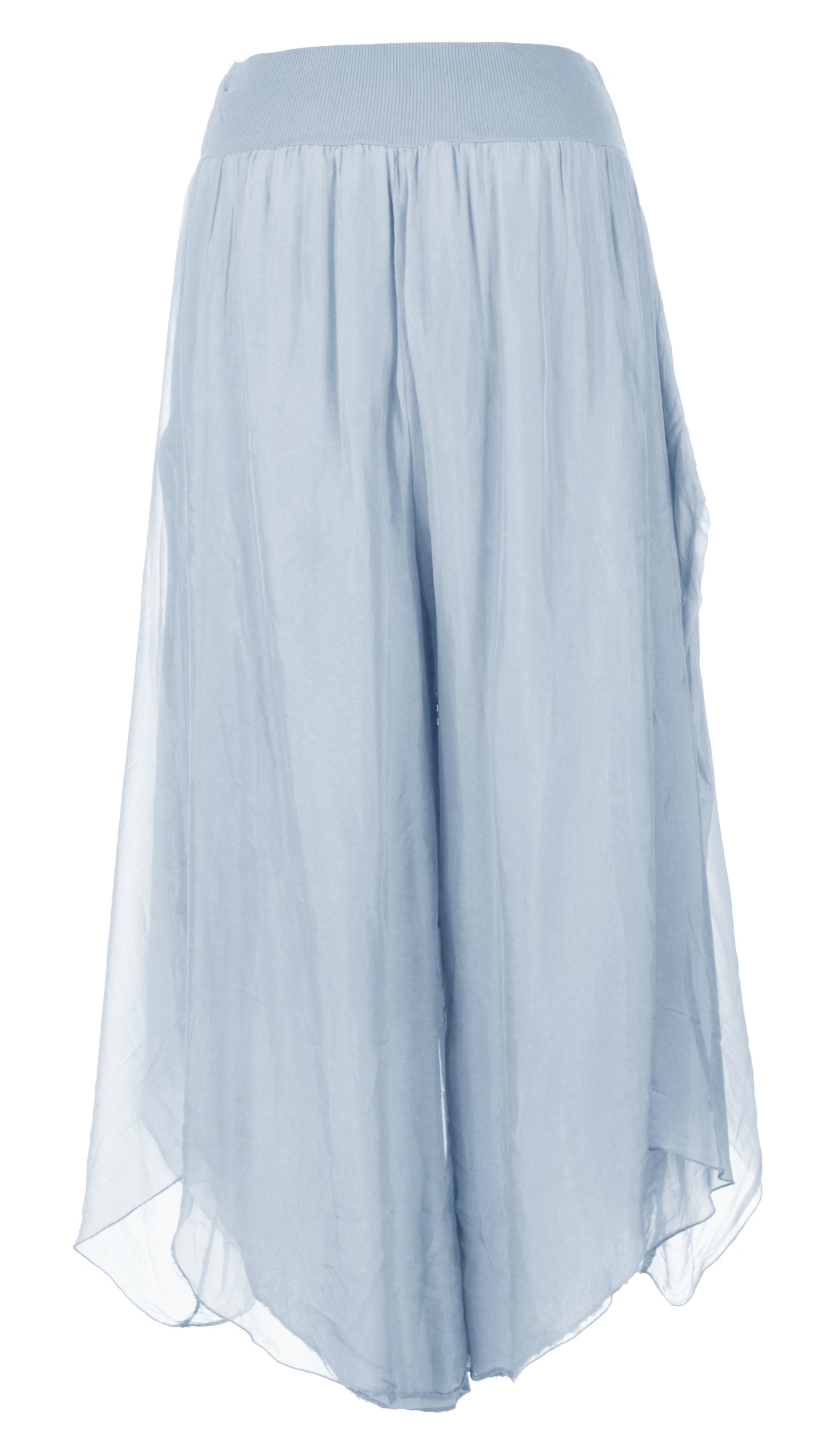 Flap Overlay Silk Trouser