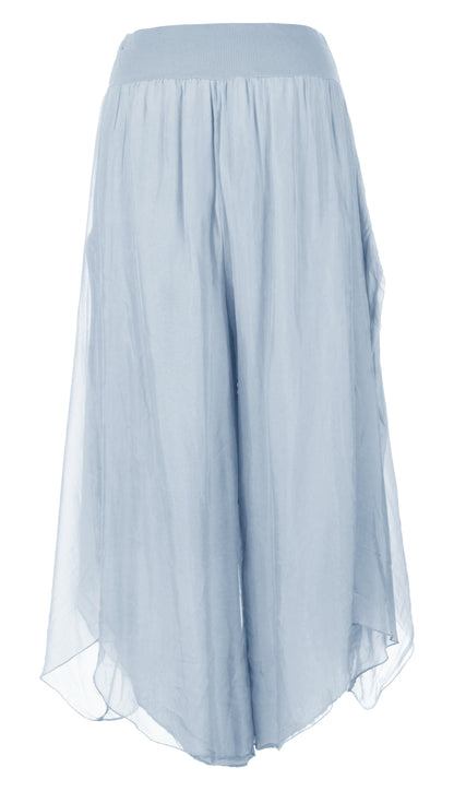 Flap Overlay Silk Trouser